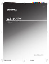Yamaha RX-V740 U Instrukcja obsługi