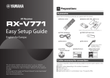 Yamaha RX-V771 Instrukcja instalacji