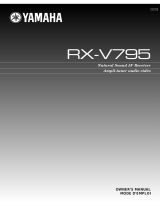 Yamaha RX-V795 Instrukcja obsługi