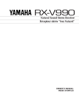 Yamaha RX-V990 Instrukcja obsługi