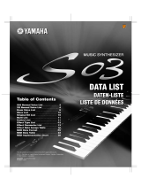 Yamaha S03 Karta katalogowa