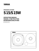 Yamaha S15 Instrukcja obsługi