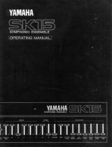 Yamaha SK-15 Instrukcja obsługi