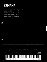Yamaha SK20 Instrukcja obsługi