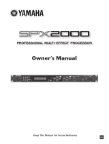Yamaha SPX2000 Instrukcja obsługi