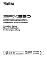 Yamaha SPX990 Instrukcja obsługi