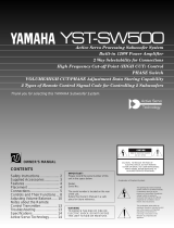 Yamaha YST-SW500 Instrukcja obsługi