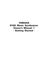 Yamaha SY85 Instrukcja obsługi