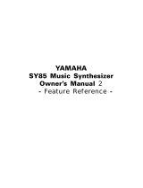 Yamaha SY85 Instrukcja obsługi