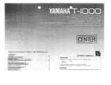 Yamaha T-1000 Instrukcja obsługi