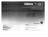 Yamaha T-80 Instrukcja obsługi