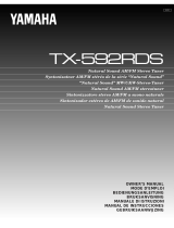 Yamaha TX-592RDS Instrukcja obsługi