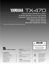 Yamaha TX-470 Instrukcja obsługi