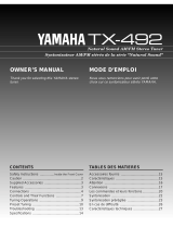 Yamaha TX-492 Instrukcja obsługi