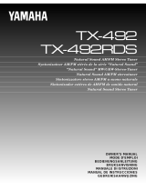 Yamaha TX-492 Instrukcja obsługi