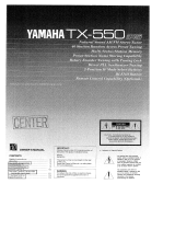 Yamaha TX-550 Instrukcja obsługi