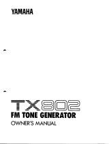 Yamaha TX 802 Instrukcja obsługi