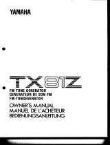 Yamaha TX81Z Instrukcja obsługi