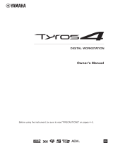 Yamaha Tyros4 Instrukcja obsługi
