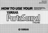 Yamaha TYU-40 Instrukcja obsługi