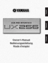 Yamaha UX256 Instrukcja obsługi