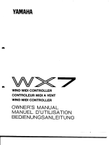 Yamaha WX7 Instrukcja obsługi