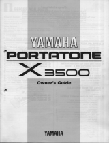 Yamaha X3500 Instrukcja obsługi