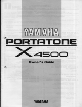 Yamaha X4500 Instrukcja obsługi