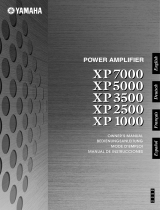 Yamaha XP7000 XP5000 XP3500 XP2500 XP1000 Instrukcja obsługi