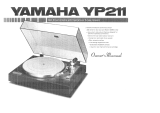 Yamaha YP211 Instrukcja obsługi