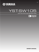 Yamaha YST-SW105 Instrukcja obsługi
