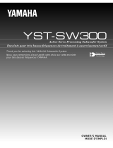 Yamaha YST-SW300 Instrukcja obsługi