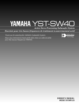 Yamaha YST-SW40 Instrukcja obsługi