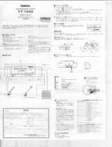 Yamaha YT-1000 Instrukcja obsługi