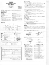 Yamaha YT-2000 Instrukcja obsługi