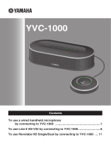 Yamaha YVC-1000 Instrukcja obsługi