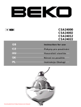 Beko CSA 24002 - Karta katalogowa