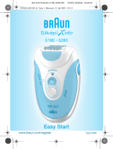 Braun 5180,  5280,  Silk-épil X'elle Easy Start Instrukcja obsługi