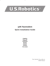 US Robotics 56K Faxmodem Instrukcja instalacji