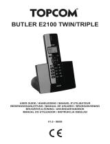 Topcom Butler E2100 twine Instrukcja obsługi