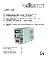 Velleman LABPS1503 Instrukcja obsługi