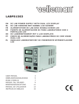 Velleman PS1503SB Instrukcja obsługi