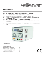 Velleman LABPS3003 Instrukcja obsługi