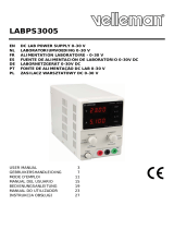 Velleman LABPS3005 Instrukcja obsługi