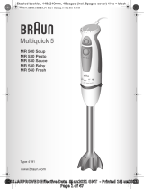 Braun Multiquick 5 MR 500 Instrukcja obsługi