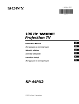 Sony KP-44PX2 Instrukcja obsługi