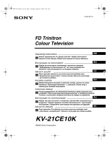Sony KV-21CE10K FD Trinitron Instrukcja obsługi