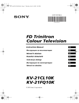 Sony KV-21CL10K Instrukcja obsługi