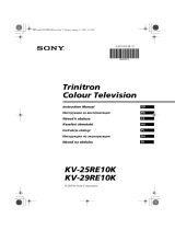 Sony KV-25RE10K Instrukcja obsługi