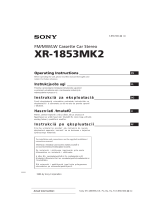 Sony XR-1853MK2 Instrukcja obsługi